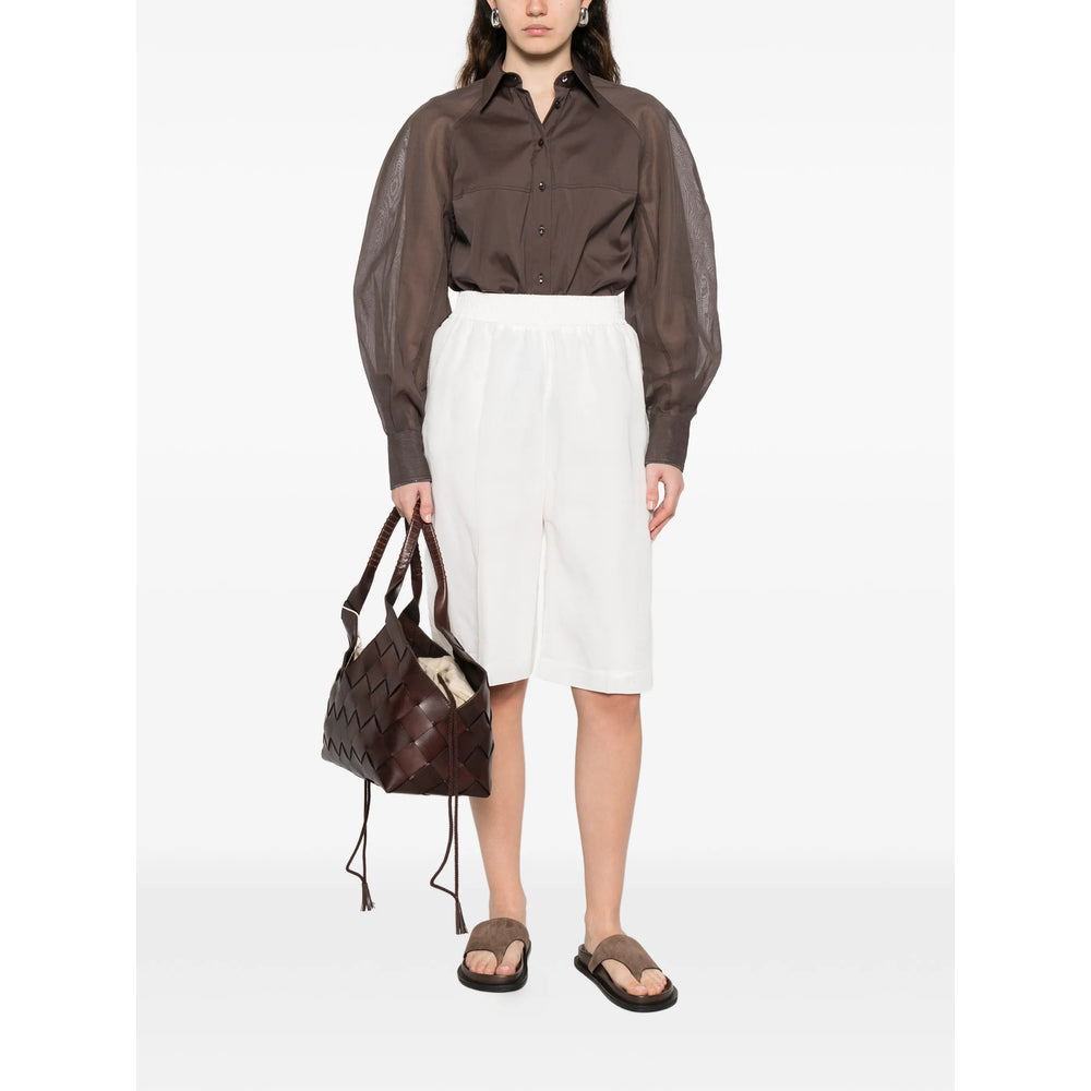 Brunello Cucinelli White Shorts - Knee-Length Shorts Women BRUNELLO CUCINELLI