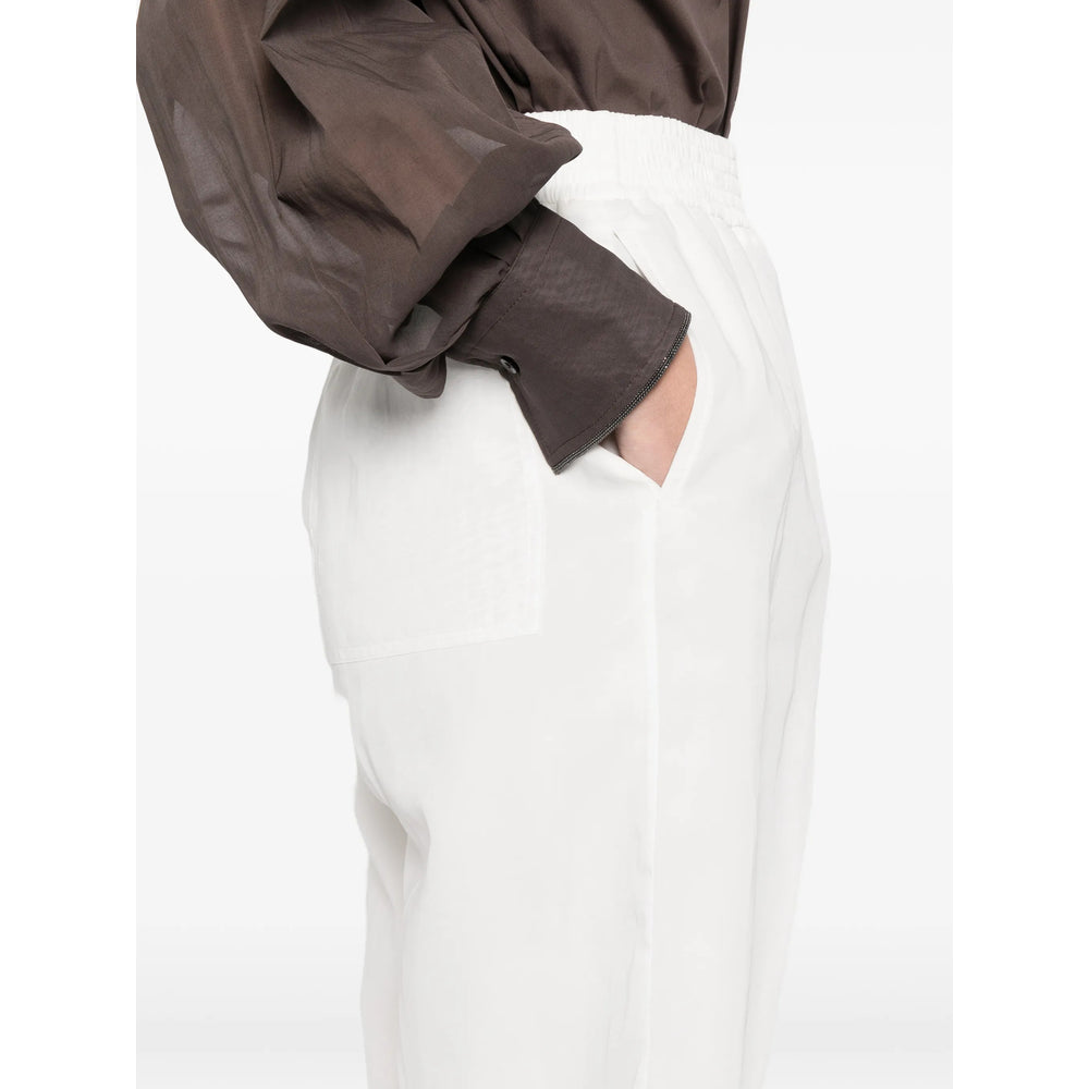 Brunello Cucinelli White Shorts - Knee-Length Shorts Women BRUNELLO CUCINELLI