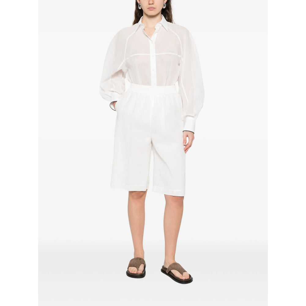 Brunello Cucinelli White Tops - Shirts Women BRUNELLO CUCINELLI