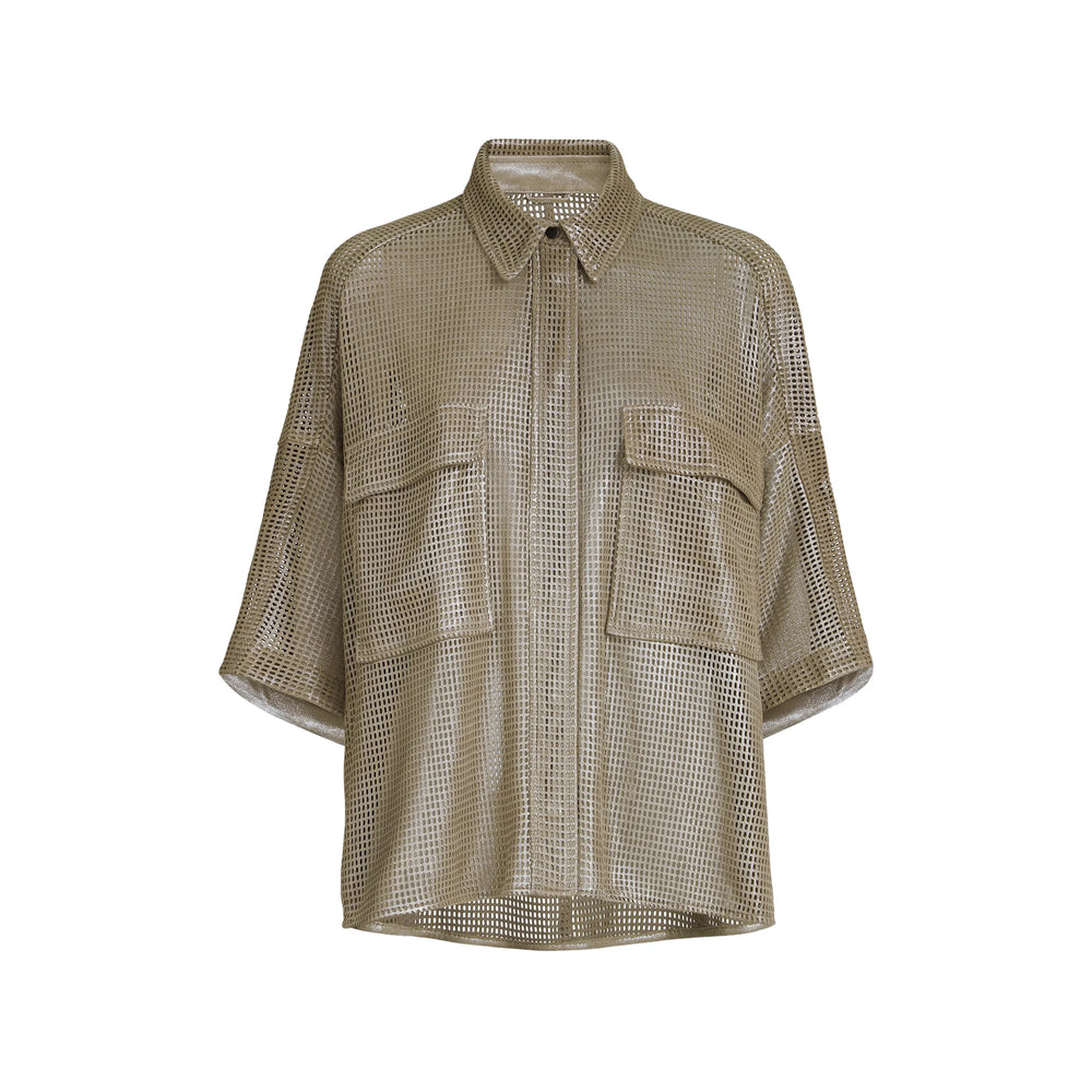 Brunello Cucinelli Green Tops - Shirts Women BRUNELLO CUCINELLI