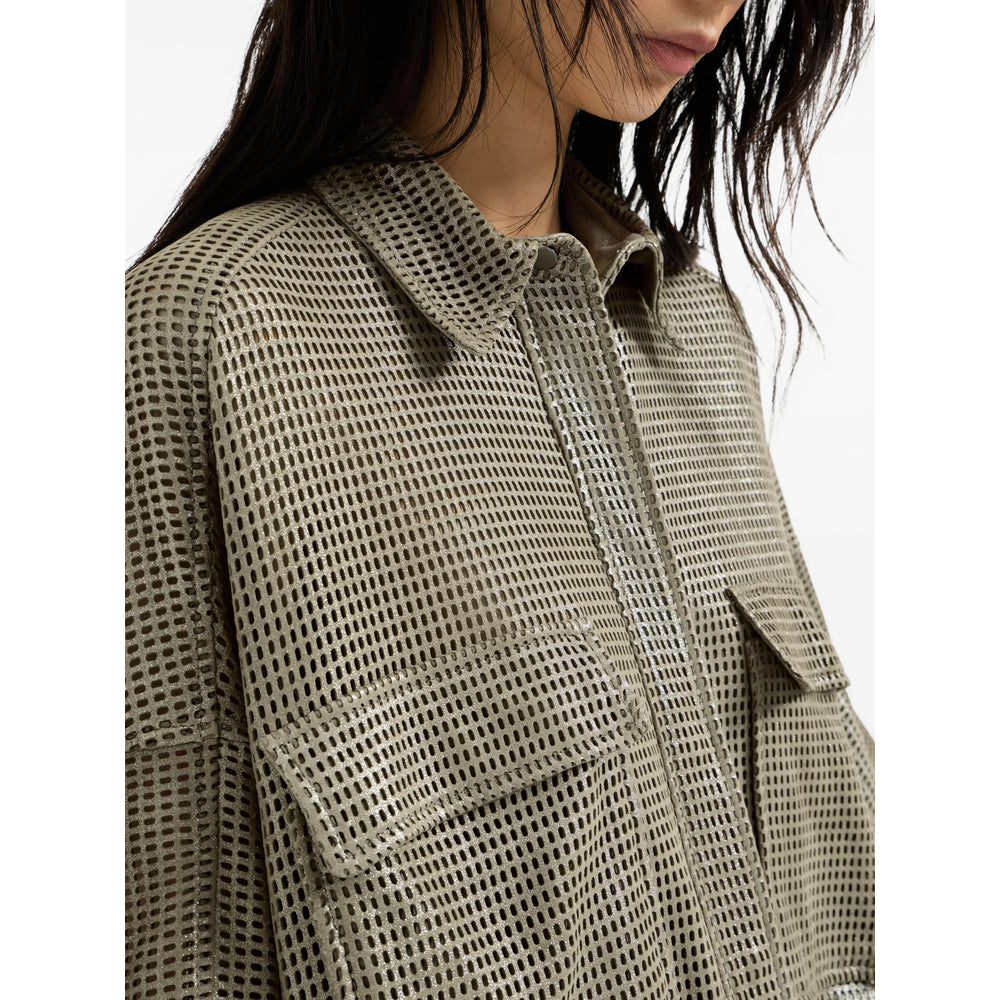 Brunello Cucinelli Green Tops - Shirts Women BRUNELLO CUCINELLI