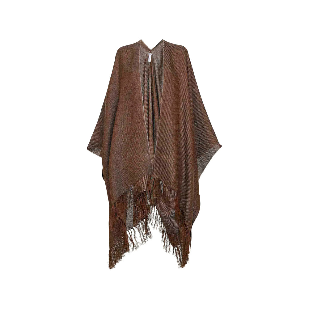 Brunello Cucinelli Brown Jackets - Capes & Ponchos Women BRUNELLO CUCINELLI