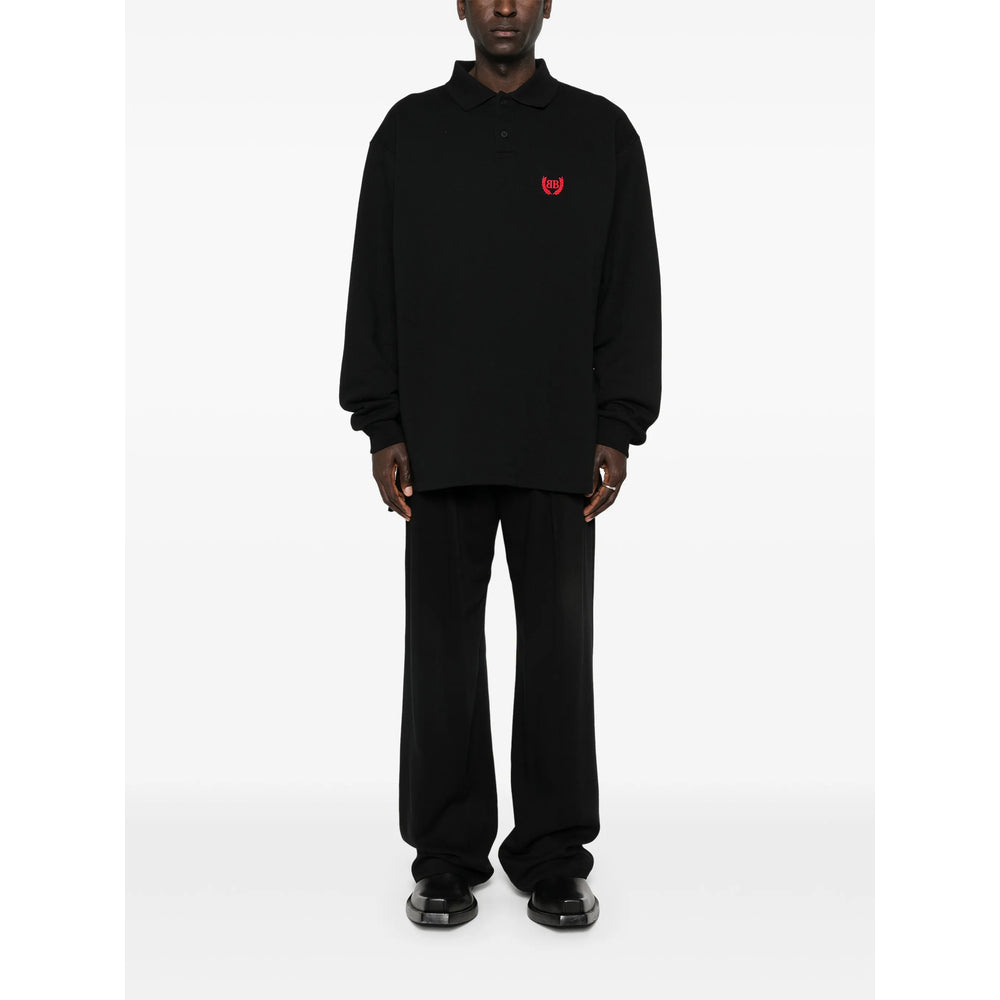Balenciaga Black Polo Shirts Men BALENCIAGA