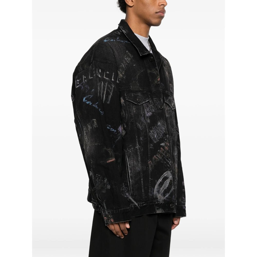 Balenciaga Black Jackets - Shirt Jackets Men BALENCIAGA