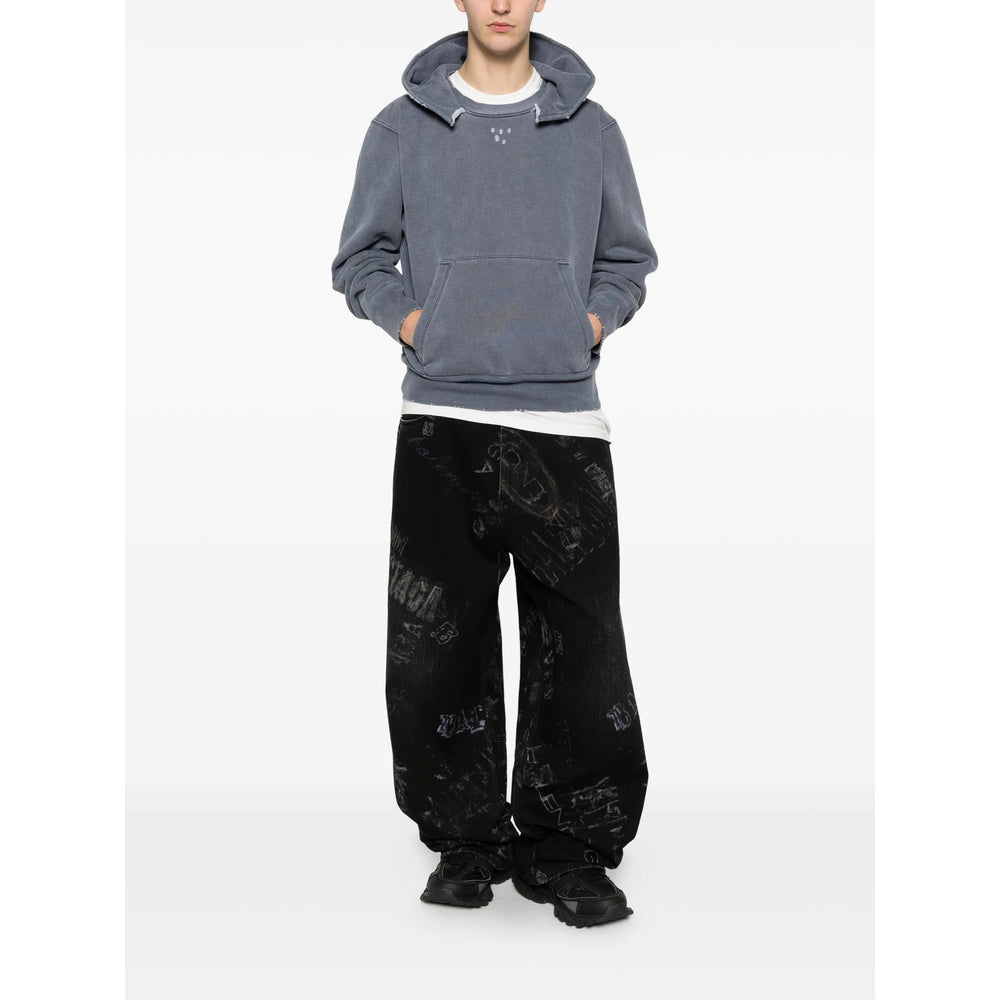 Balenciaga Black Denim - Wide-Leg Jeans Men BALENCIAGA