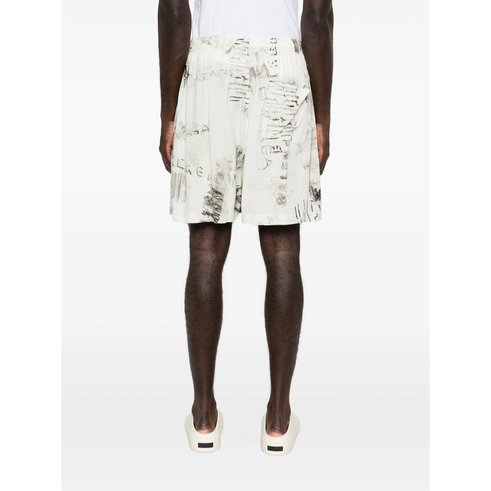 Balenciaga Grey Shorts - Track & Running Shorts Men BALENCIAGA