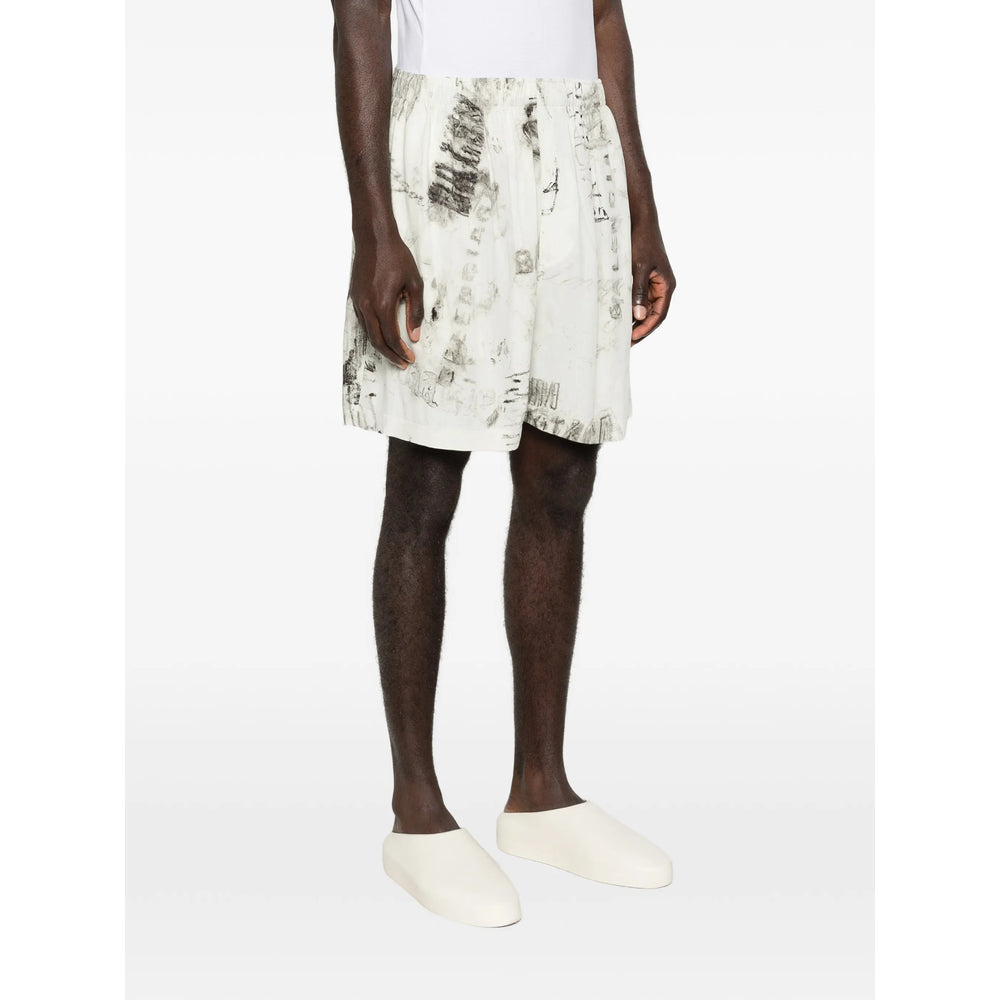Balenciaga Grey Shorts - Track & Running Shorts Men BALENCIAGA