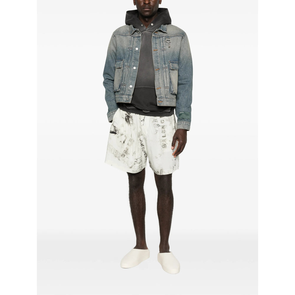 Balenciaga Grey Shorts - Track & Running Shorts Men BALENCIAGA