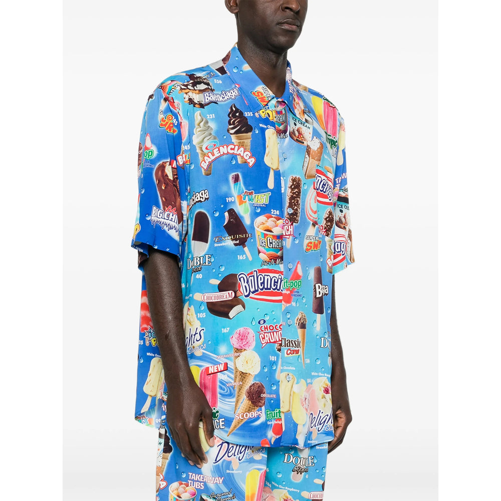 Balenciaga Blue Shirts Men BALENCIAGA