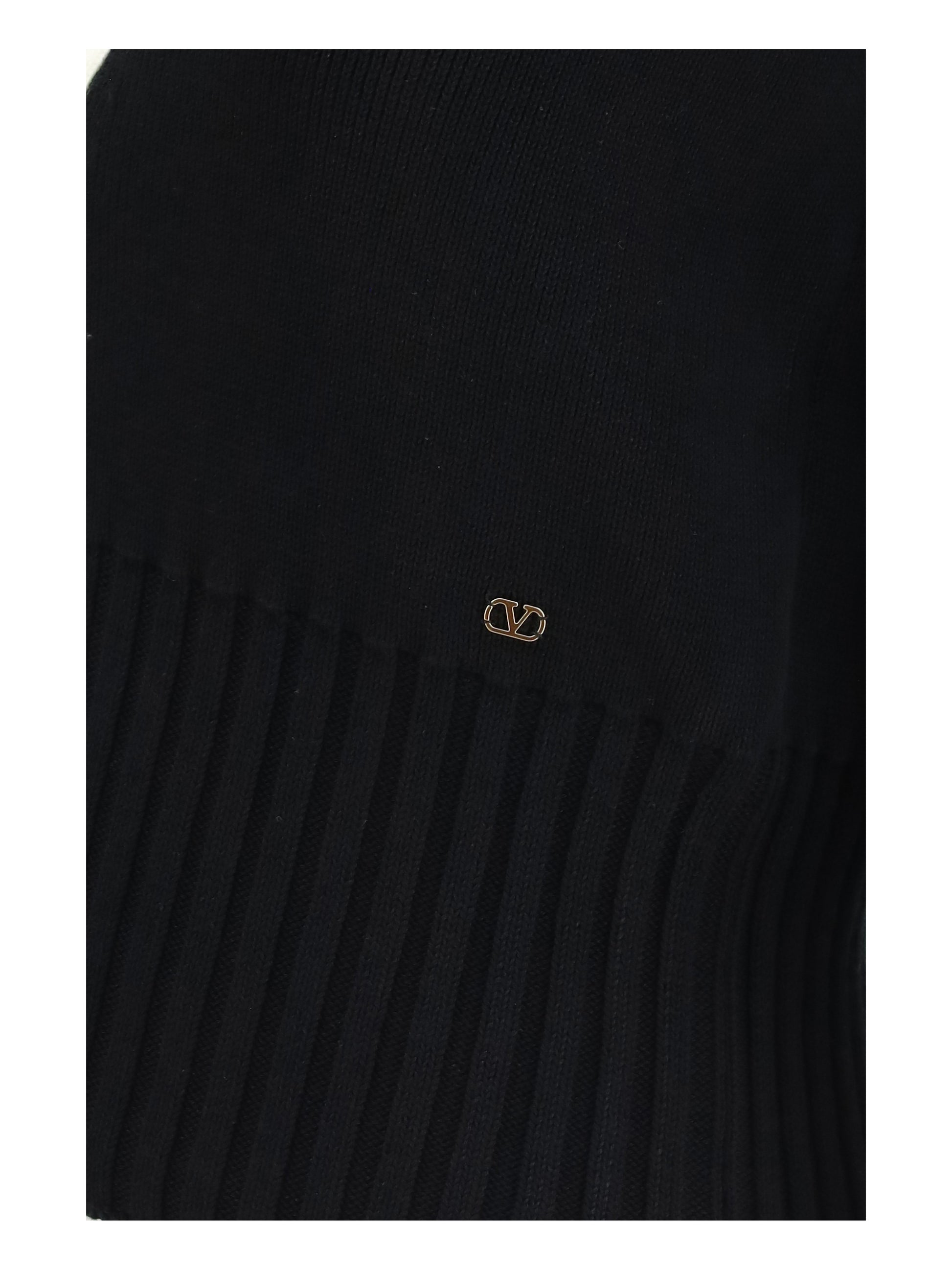 Valentino Women Bicolor V-Neck Cardigan VALENTINO