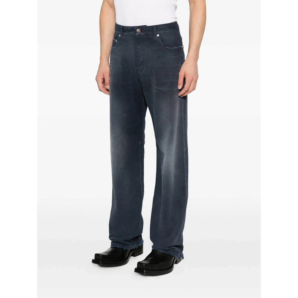 Balenciaga Blue Denim - Regular & Straight-Leg Jeans Men BALENCIAGA