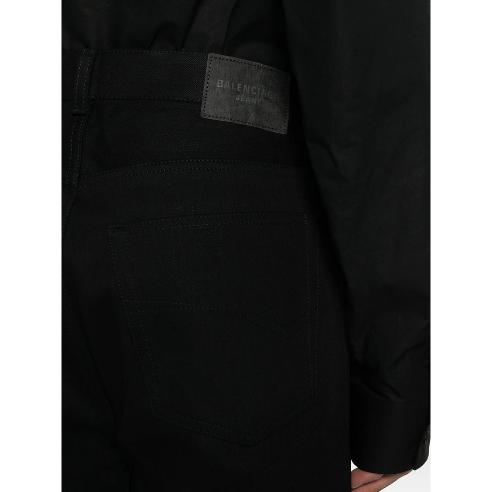 Balenciaga Black Denim - Regular & Straight-Leg Jeans Men BALENCIAGA