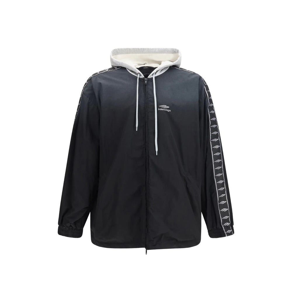 Balenciaga Black Jackets - Hooded Jackets Men BALENCIAGA