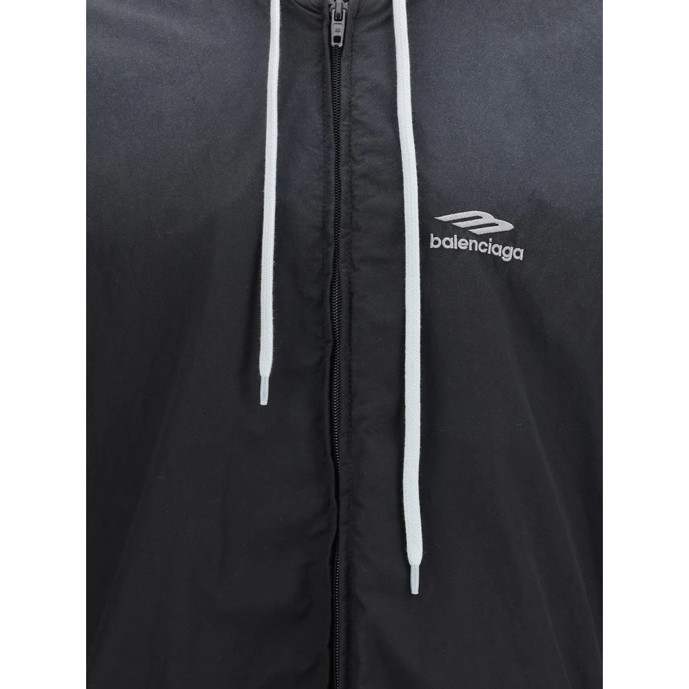 Balenciaga Black Jackets - Hooded Jackets Men BALENCIAGA
