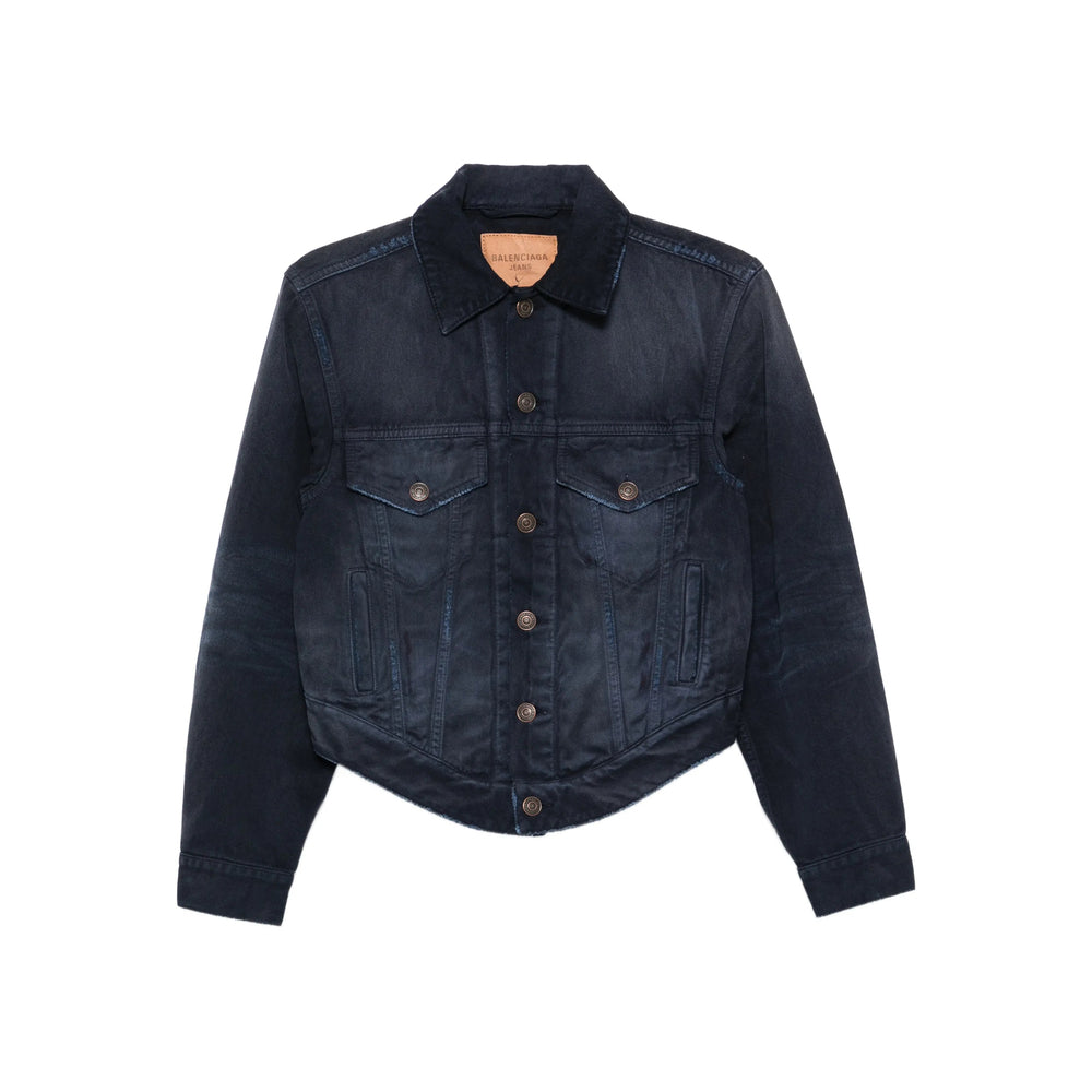 Balenciaga Blue Jackets - Denim Jackets Women BALENCIAGA