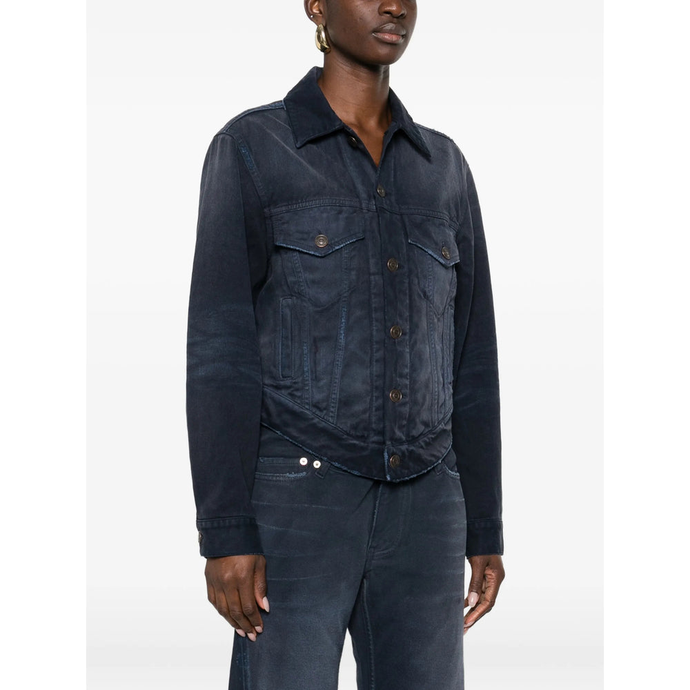 Balenciaga Blue Jackets - Denim Jackets Women BALENCIAGA