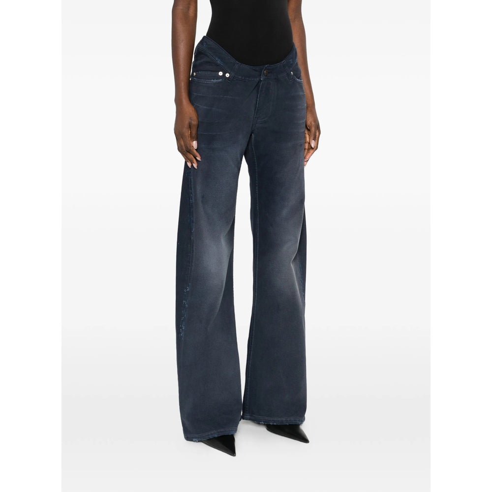Balenciaga Blue Denim - Flared Jeans Women BALENCIAGA