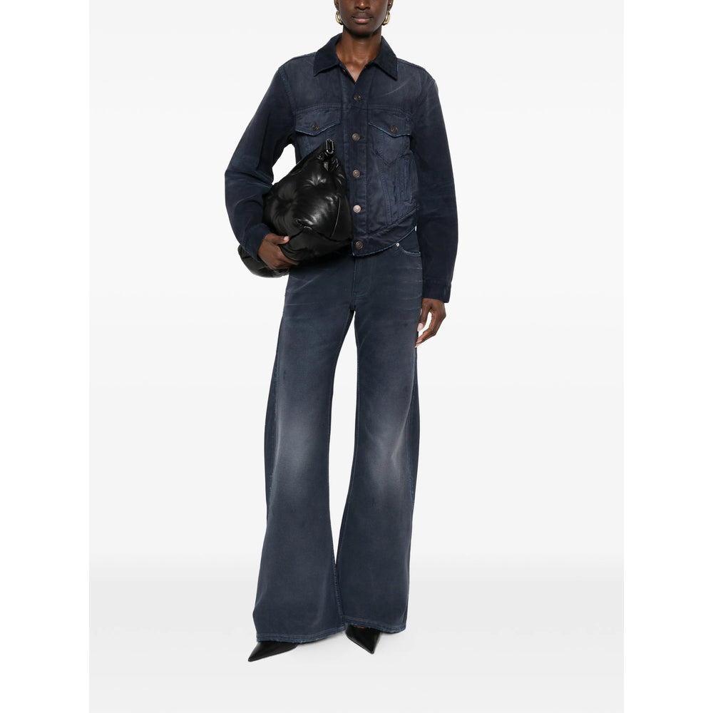 Balenciaga Blue Denim - Flared Jeans Women BALENCIAGA