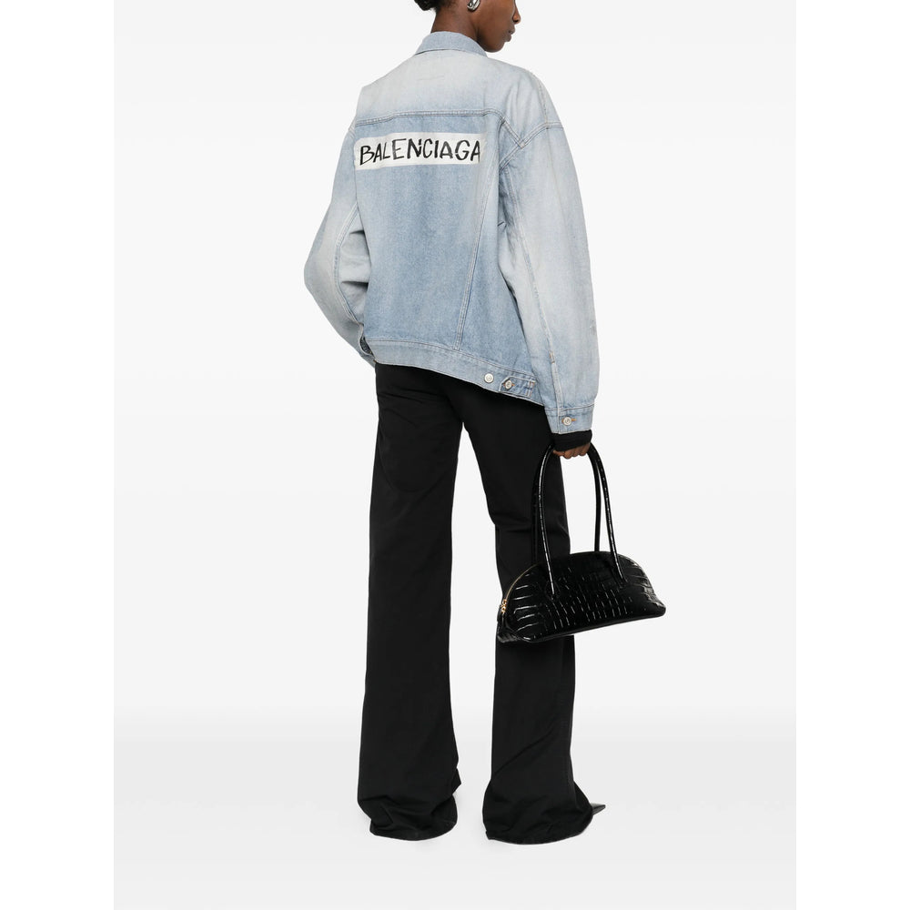 Balenciaga Blue Jackets - Denim Jackets Women BALENCIAGA
