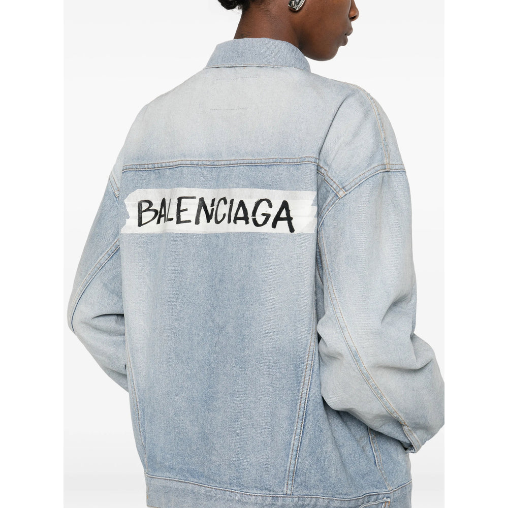 Balenciaga Blue Jackets - Denim Jackets Women BALENCIAGA
