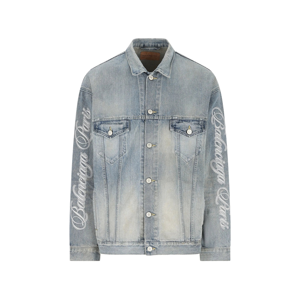 Balenciaga Blue Jackets - Denim Jackets Women BALENCIAGA