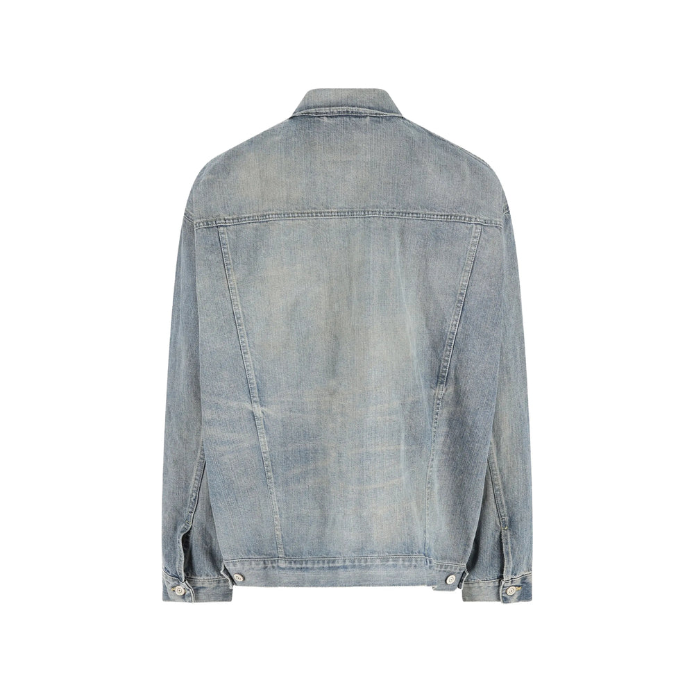 Balenciaga Blue Jackets - Denim Jackets Women BALENCIAGA