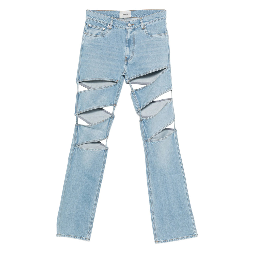 Coperni Blue Denim - Straight-Leg Jeans Women COPERNI
