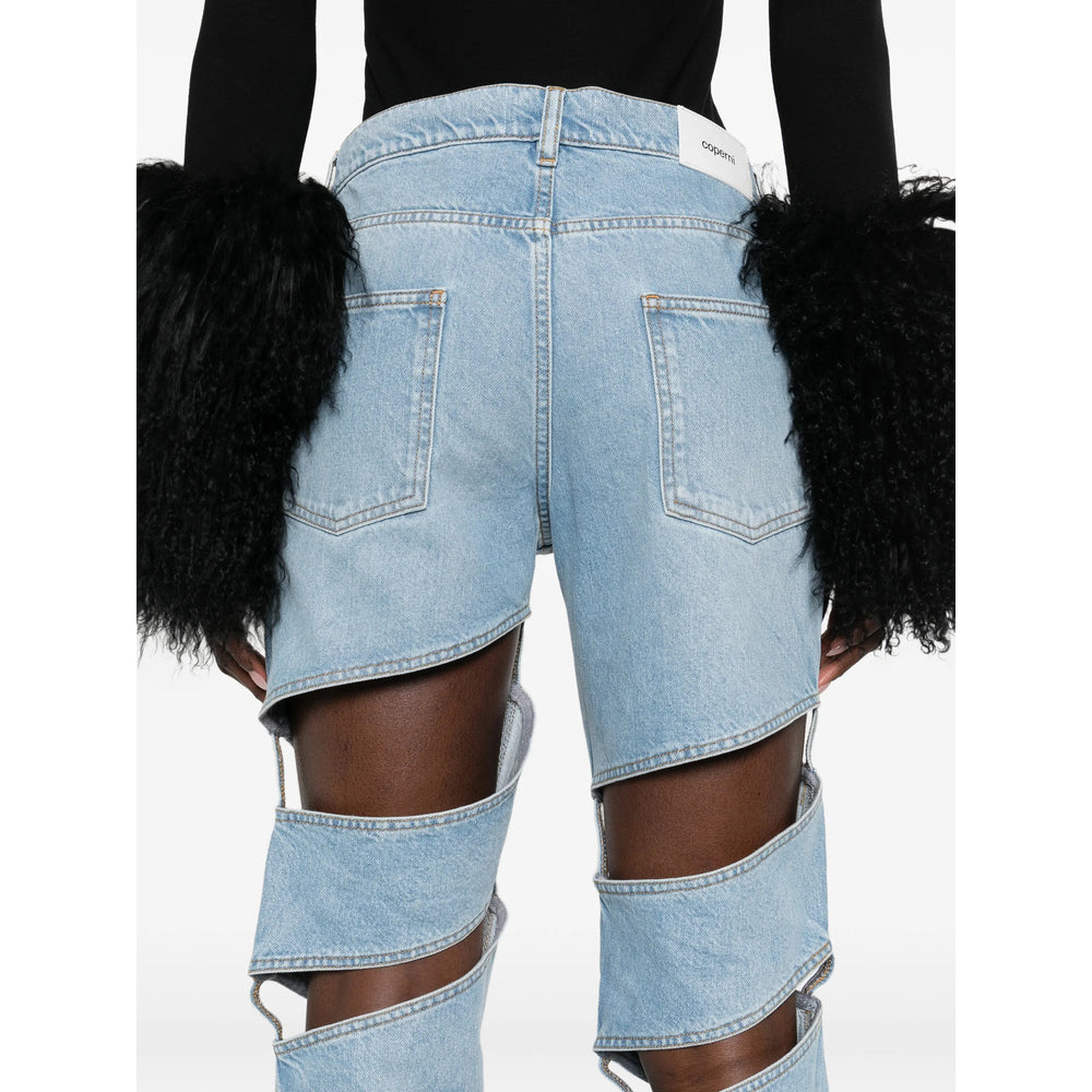 Coperni Blue Denim - Straight-Leg Jeans Women COPERNI