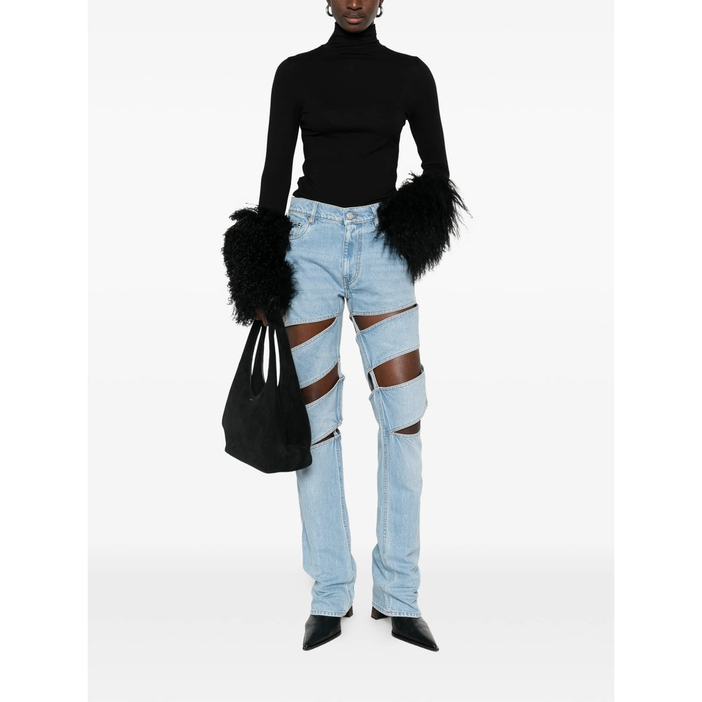 Coperni Blue Denim - Straight-Leg Jeans Women COPERNI