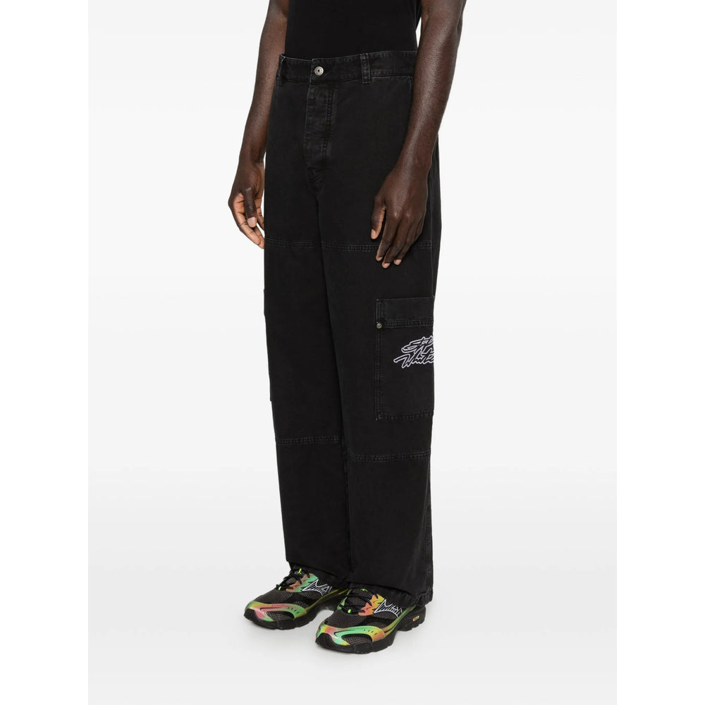 Off-White Black Trousers - Regular & Straight-Leg Trousers Men OFF-WHITE
