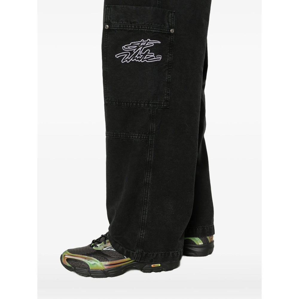 Off-White Black Trousers - Regular & Straight-Leg Trousers Men OFF-WHITE