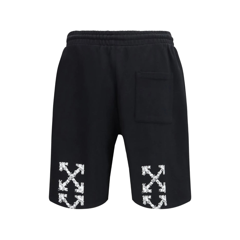 Off-White Black Shorts - Track & Running Shorts Men OFF-WHITE