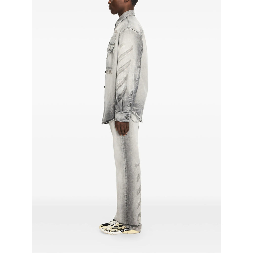 Off-White Grey Jackets - Shirt Jackets Men OFF-WHITE