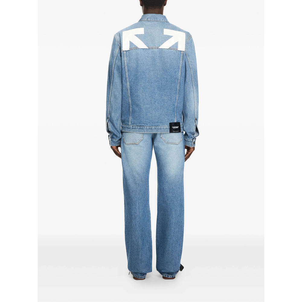Off-White Blue Jackets - Denim Jackets Men OFF-WHITE