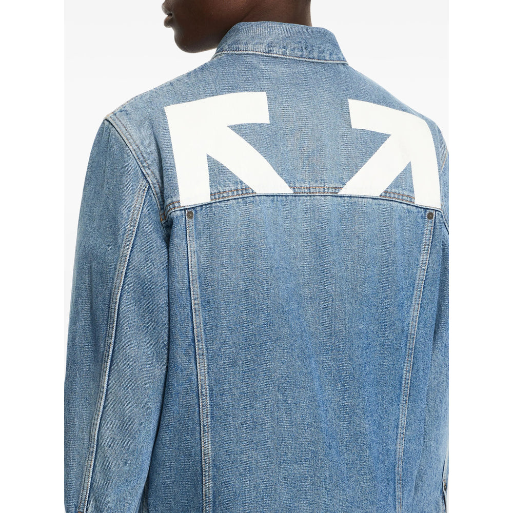 Off-White Blue Jackets - Denim Jackets Men OFF-WHITE