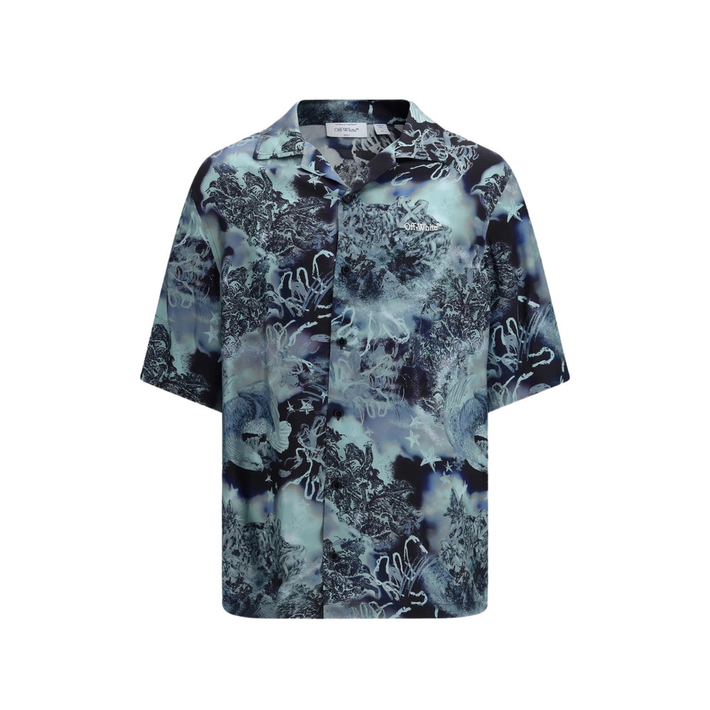Off-White Blue Shirts Men OFF-WHITE