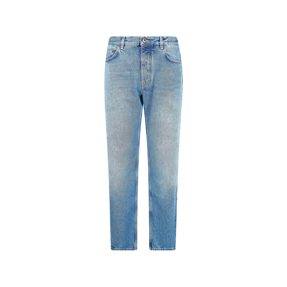 Off-White Blue Denim - Regular & Straight-Leg Jeans Men OFF-WHITE