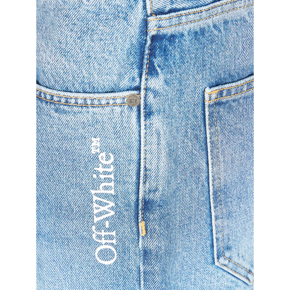 Off-White Blue Denim - Regular & Straight-Leg Jeans Men OFF-WHITE