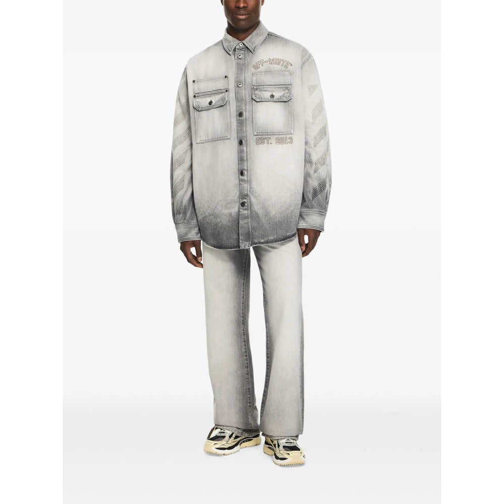 Off-White Grey Denim - Slim-Fit Jeans Men OFF-WHITE