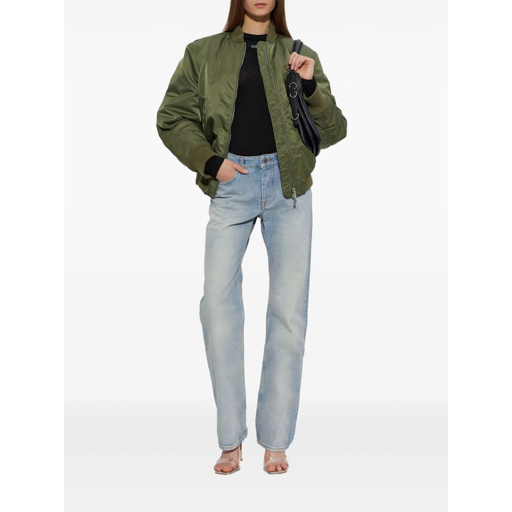 Off-White Green Jackets - Bomber Jackets Women OFF-WHITE