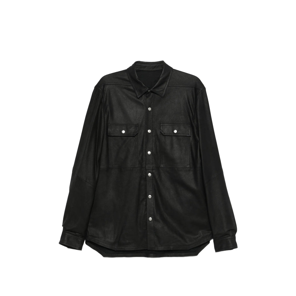 Rick Owens Black Jackets - Shirt Jackets Men RICK OWENS