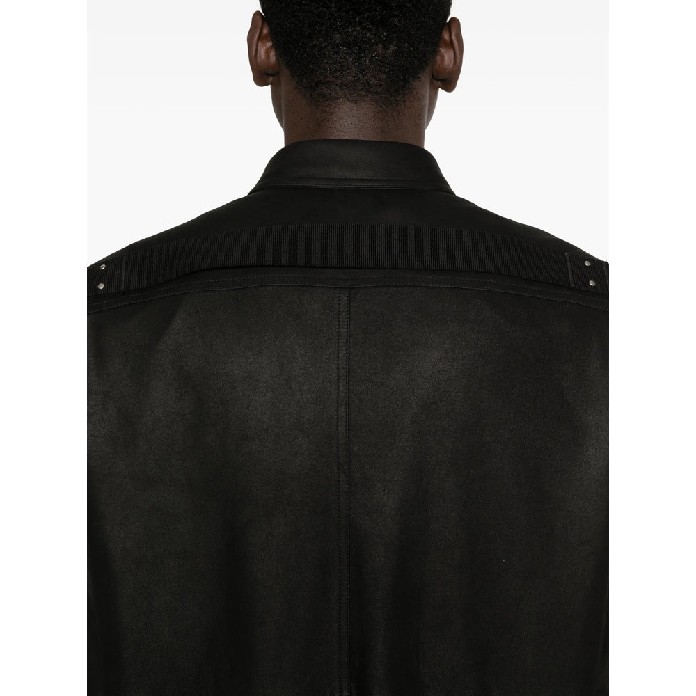 Rick Owens Black Jackets - Shirt Jackets Men RICK OWENS
