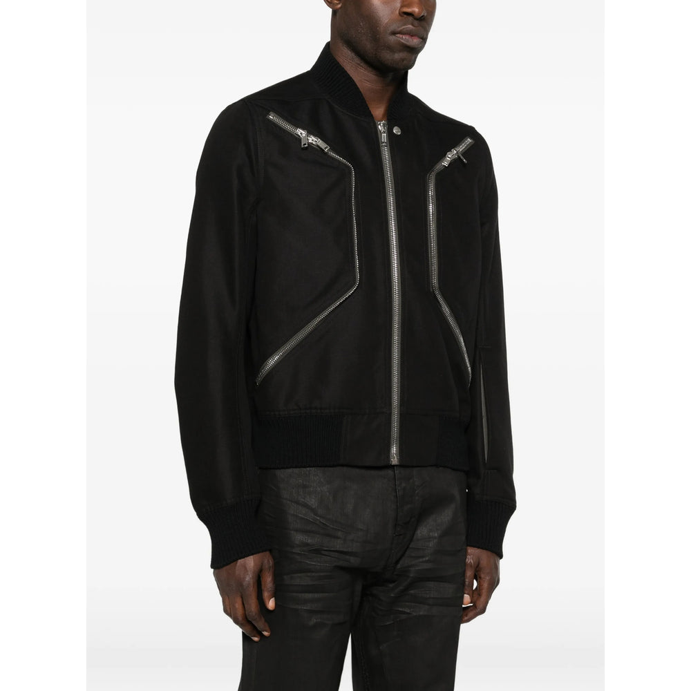Rick Owens Black Jackets - Bomber Jackets Men RICK OWENS