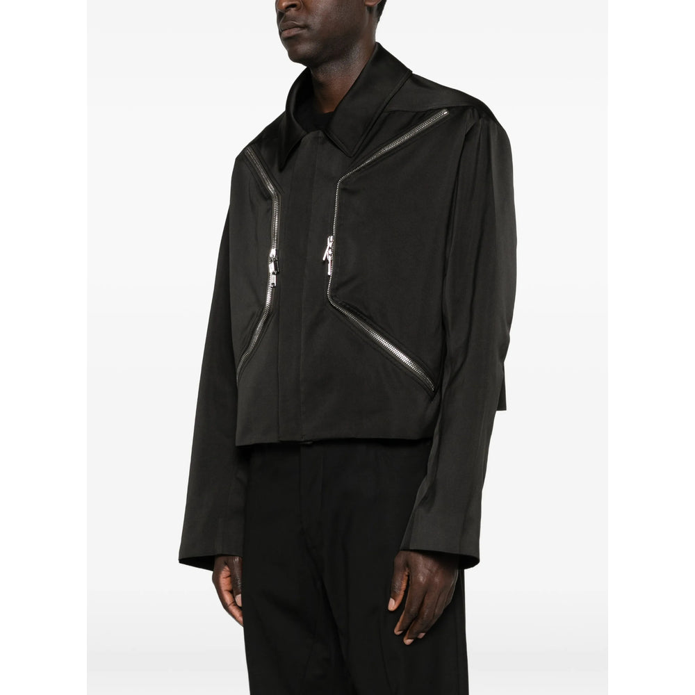 Rick Owens Black Jackets - Shirt Jackets Men RICK OWENS