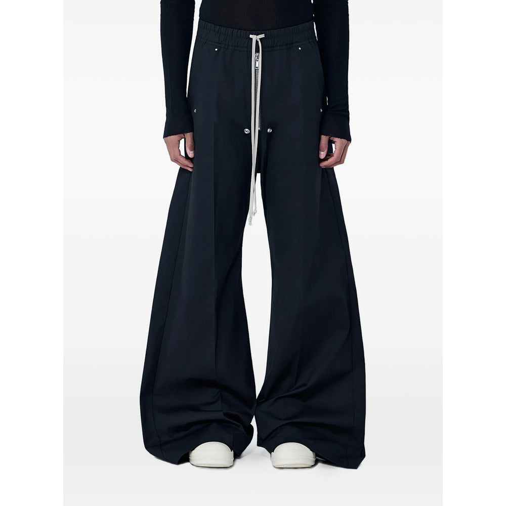Rick Owens Black Trousers - Wide-Leg Trousers Men RICK OWENS