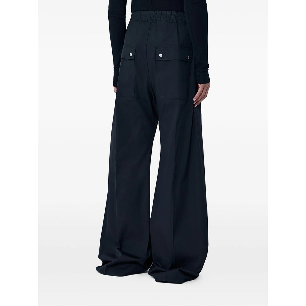 Rick Owens Black Trousers - Wide-Leg Trousers Men RICK OWENS