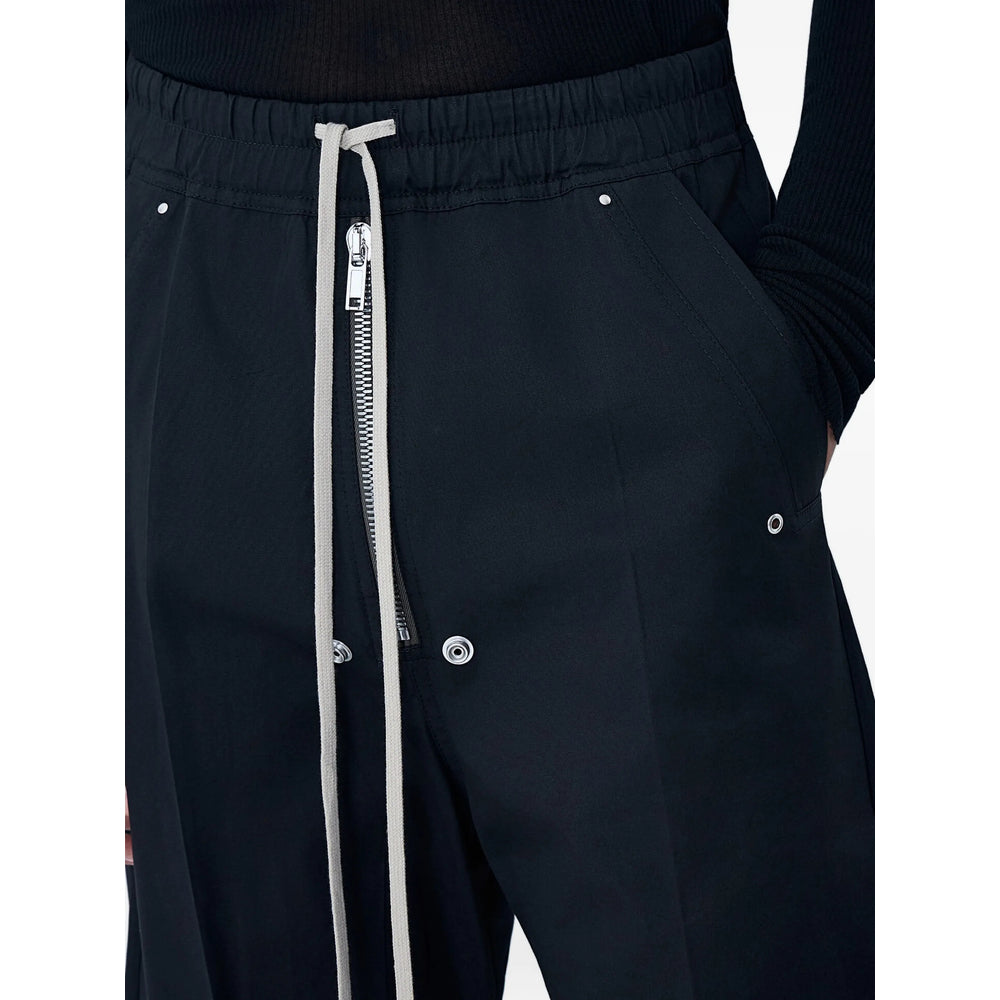 Rick Owens Black Trousers - Wide-Leg Trousers Men RICK OWENS