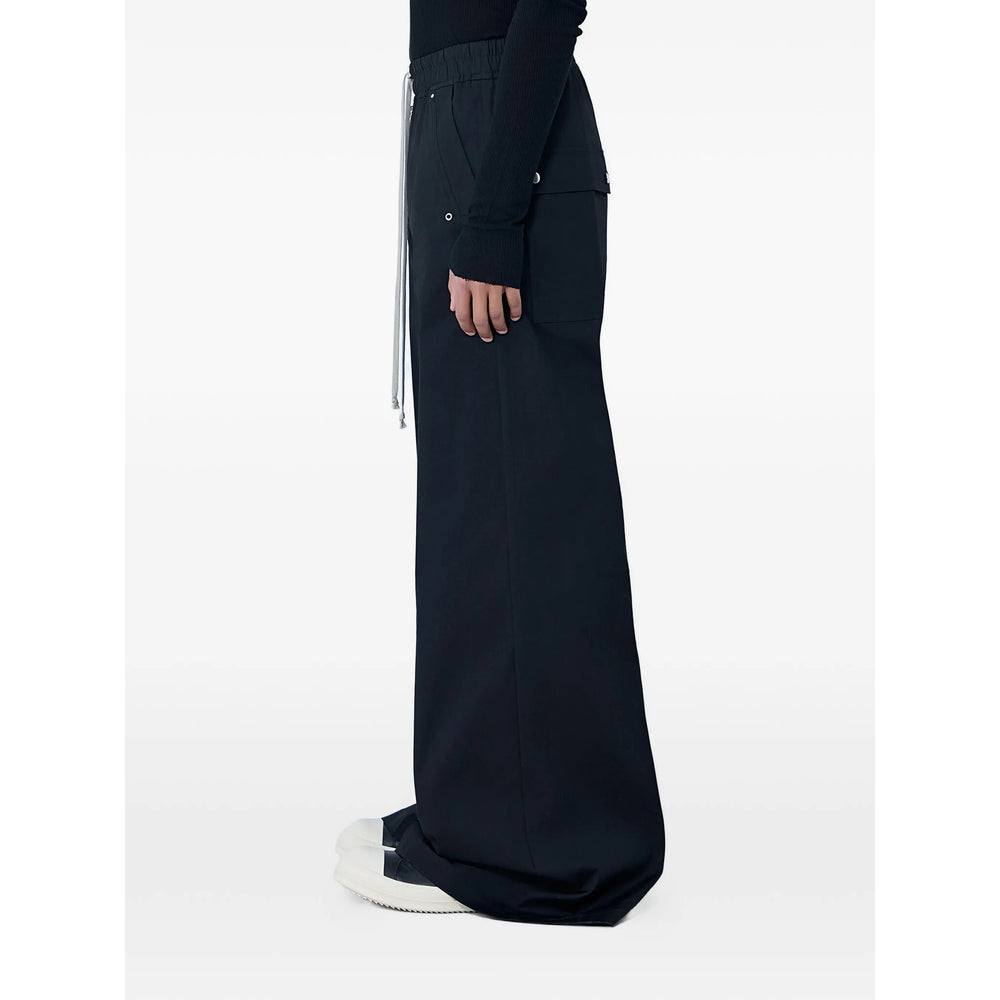 Rick Owens Black Trousers - Wide-Leg Trousers Men RICK OWENS