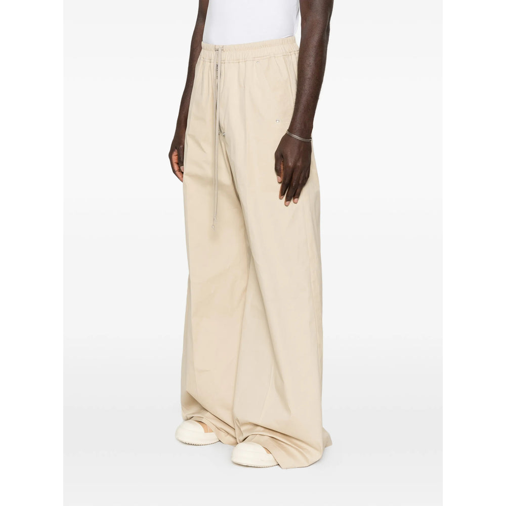 Rick Owens Neutrals Trousers - Wide-Leg Trousers Men RICK OWENS