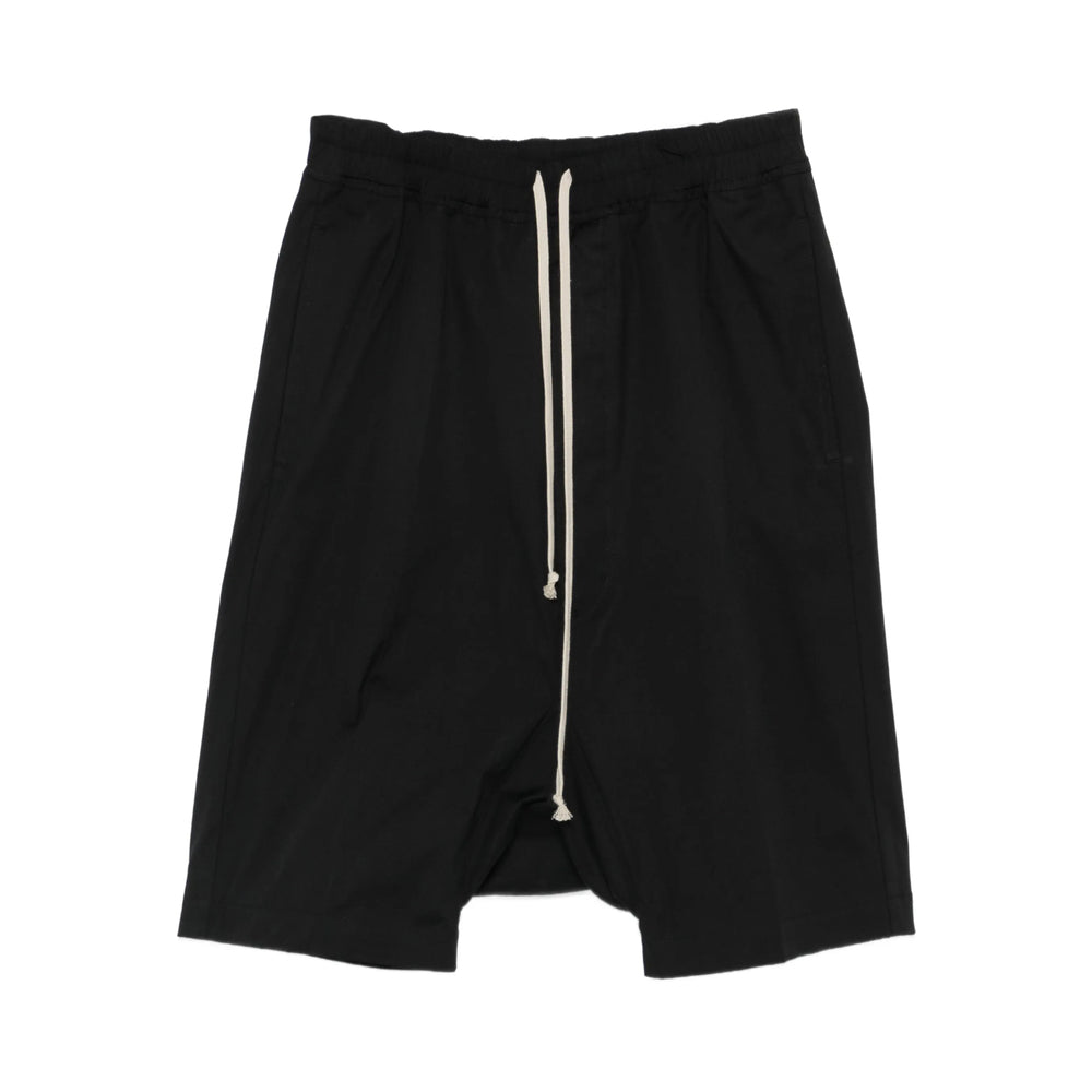 Rick Owens Black Shorts - Drop-Crotch Shorts Men RICK OWENS